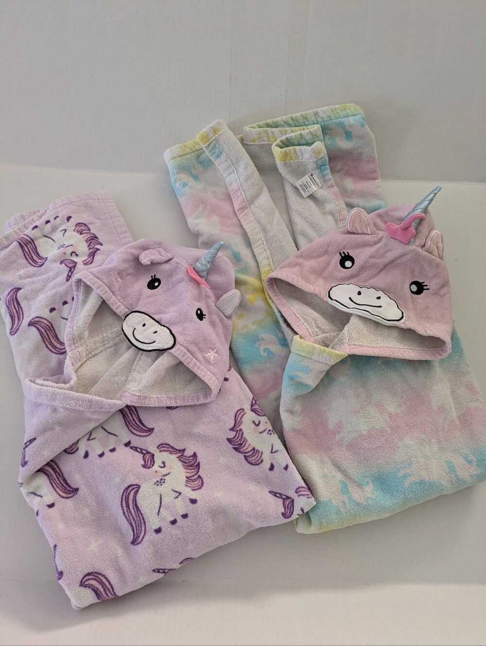 Member's Mark Kids' Beach Towel - Unicorns. Set Of 2 Hooded Towels.